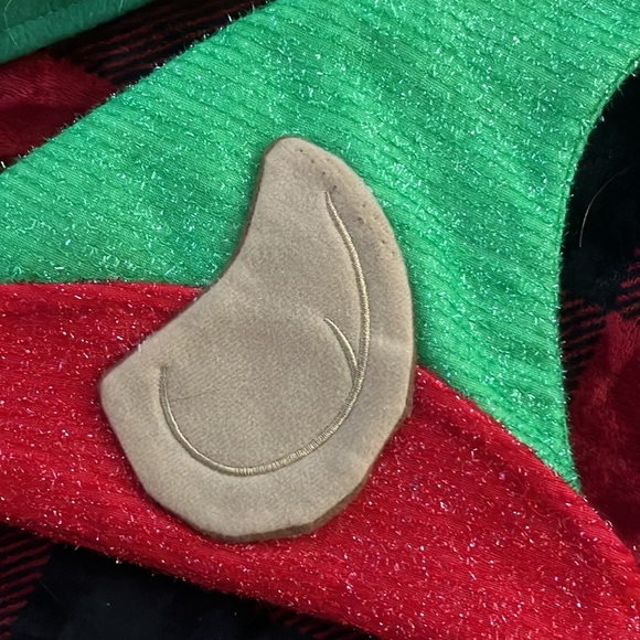 Christmas elf hat set elves ear headbands felted sparkle jingle bells OSFM 🧝🏼 - Picture 3 of 5